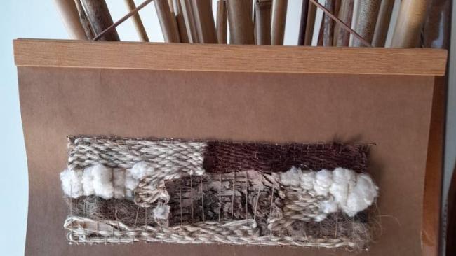 Tissage sur papier/carton